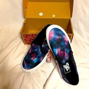 VANS ASHER GALAXY slip-on shoes for women, NEW & AUTHENTIC, US size 6.5
